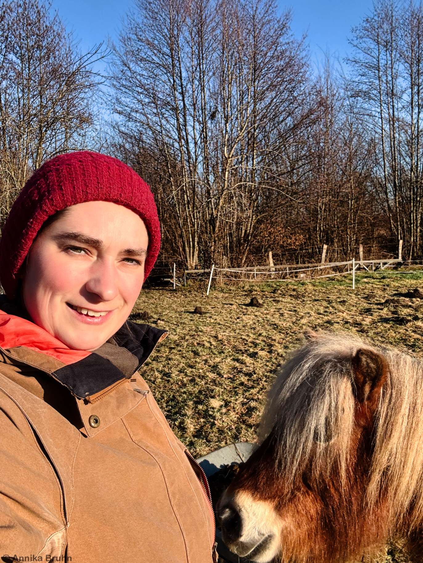 Pino und Ich auf der Weide